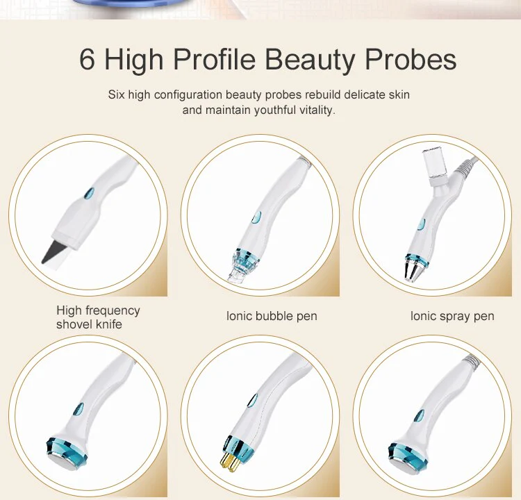 Smart Ice Blue Magic Mirror Skin Analyzer Face Lifting Microdermoabrasion Oxygen Sprayer Hydrodermabrasion Deep cleaning Machine - Image 8