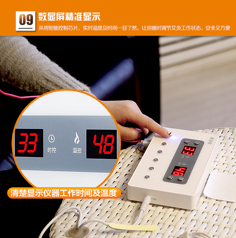 6 channel output Smart Moxa Electronic moxibustion apparatus smokeless moxibustion acupuncture Massage Therapy Heating timing - Image 11