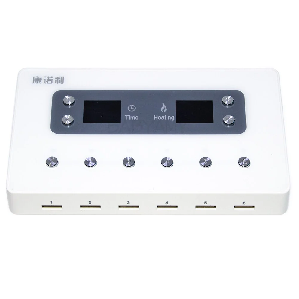 6 channel output Smart Moxa Electronic moxibustion apparatus smokeless moxibustion acupuncture Massage Therapy Heating timing - Image 5