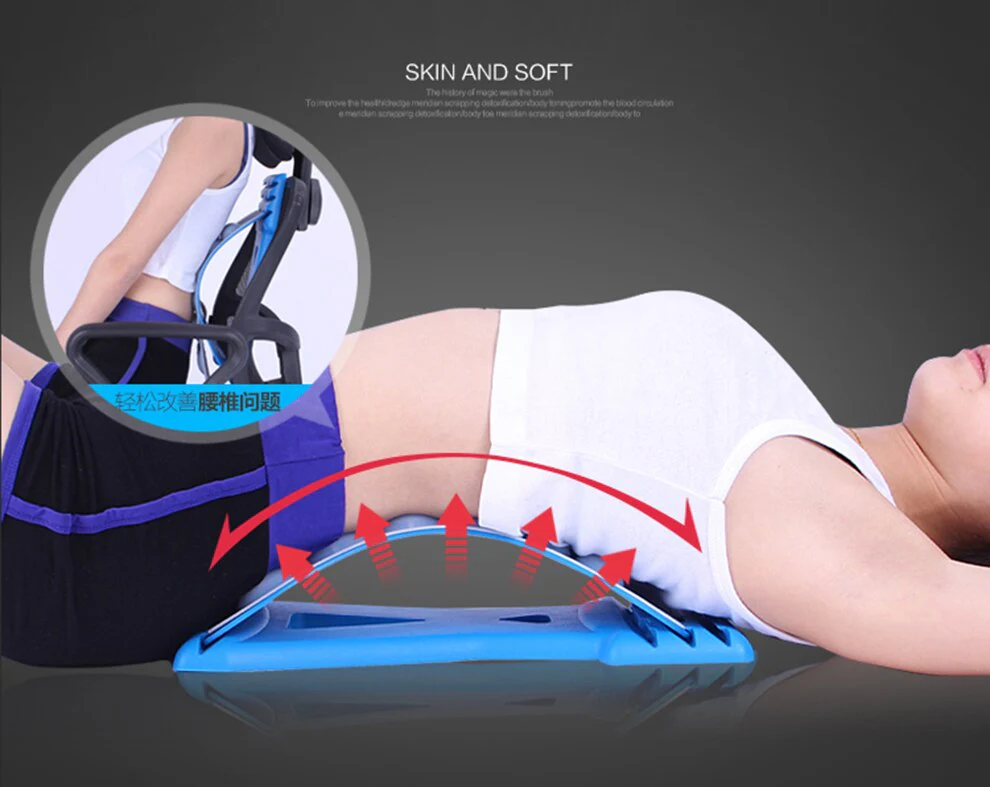 Spine Pain Relief Lumbar Traction Stretching Device Waist Spine Relax Back Massage Board Prevention Lumbar Disc Herniation Brace - Image 3