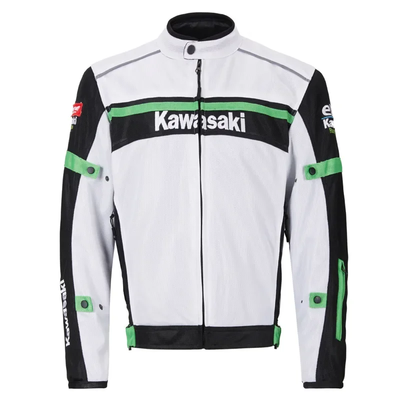 Spring Autumn Summer Kawasaki Off-Road Motorcycle Racing Jersey Anti-Fall Clothing Motorcycle Accessories Lined Jacket - Image 8