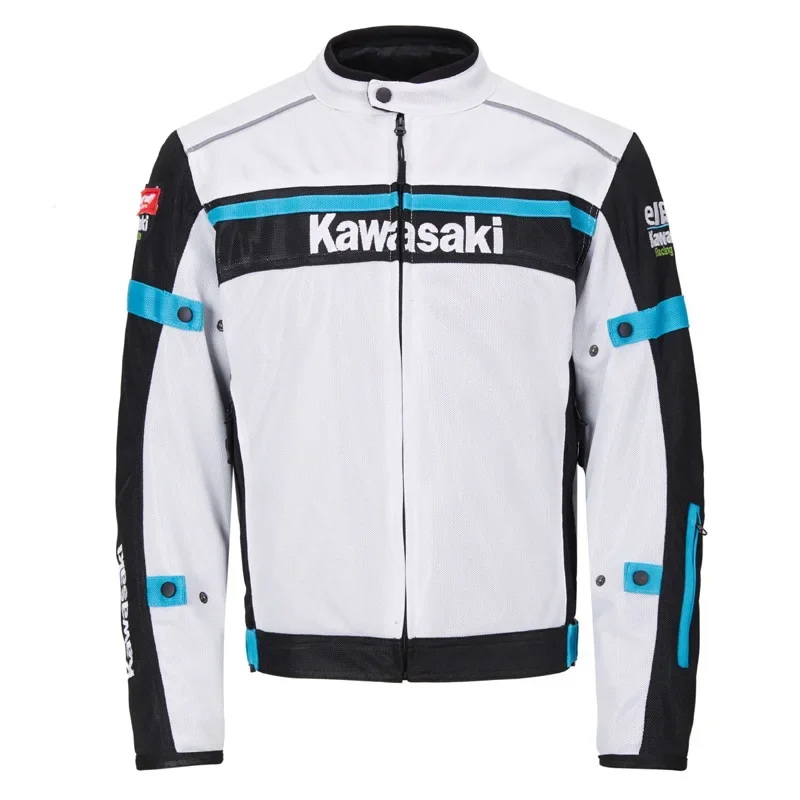 Spring Autumn Summer Kawasaki Off-Road Motorcycle Racing Jersey Anti-Fall Clothing Motorcycle Accessories Lined Jacket - Image 9