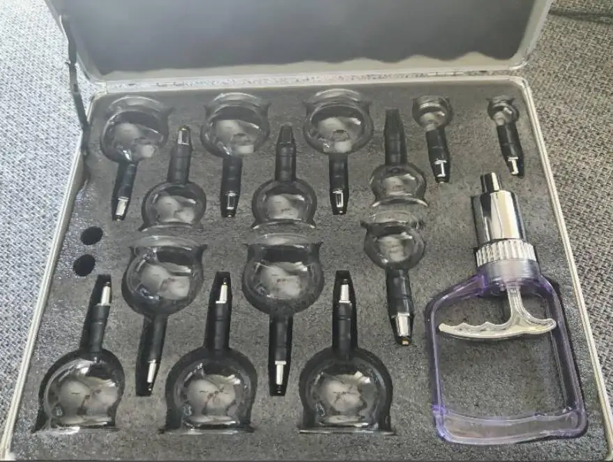 Suction Cups Jar Acupunture Vacuum Cupping Set Massager Medical Jars Glass Vacuum Therapy Cupping Set Cans Massage Device 14 Pcs - Image 5