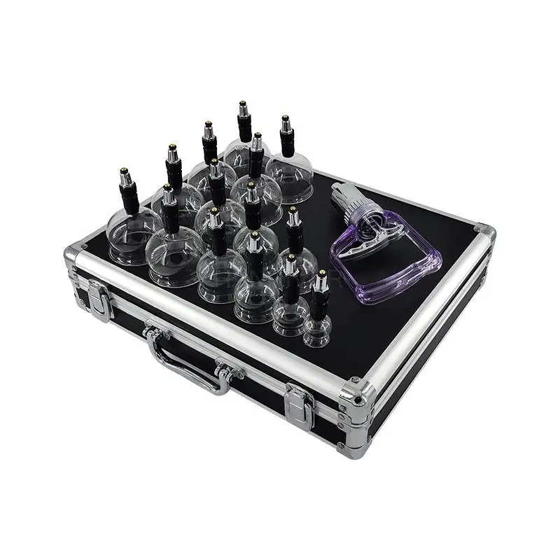 Suction Cups Jar Acupunture Vacuum Cupping Set Massager Medical Jars Glass Vacuum Therapy Cupping Set Cans Massage Device 14 Pcs - Image 6
