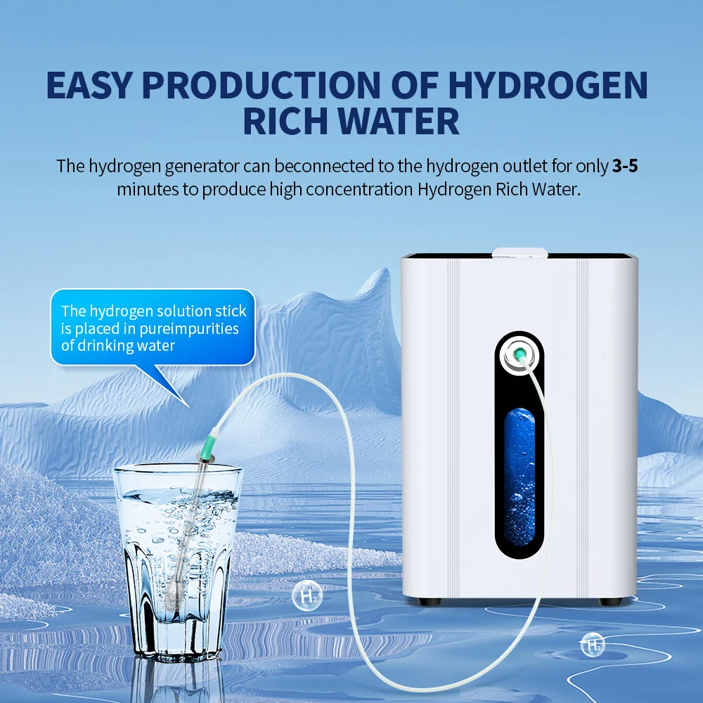 Suyzeko 150ml Hydrogen Inhalation Machine Hydrogen Water Generator Pure H2 Molecular Inhaler Therapy Device Home Care - Image 4