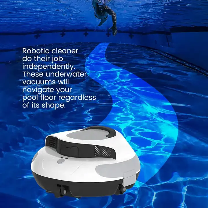 Swimming Pool Vacuum Cleaner Summer Cordless Automatic Robot Cleaning Pool Walls Clean Pool Automatic Operation with Battery - Image 4