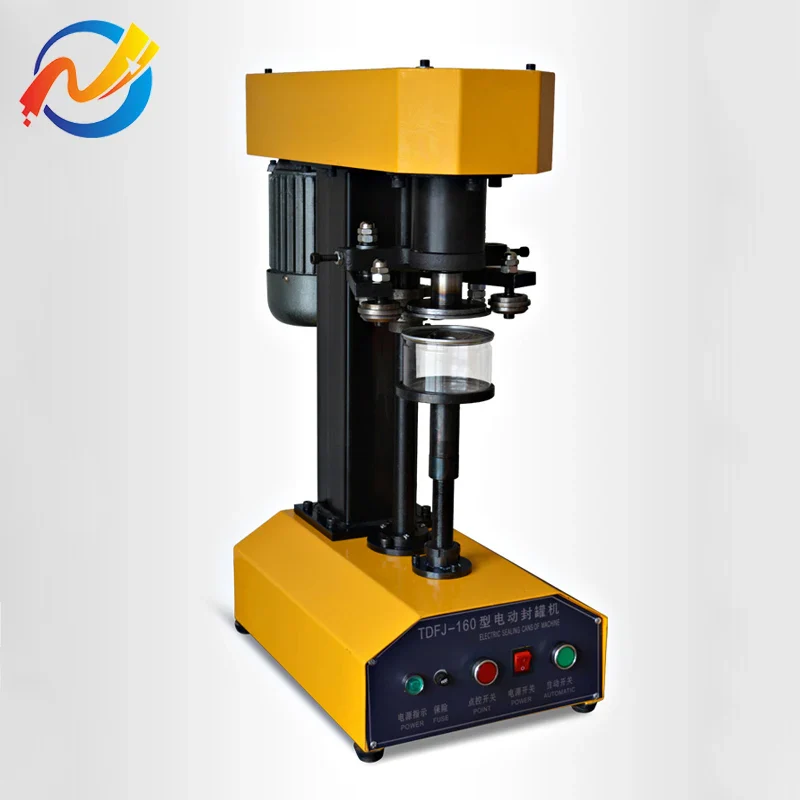 Tabletop Manual Food Canning Manual Tin Aluminum Sealer Tdfj-160 Electric Easy Open Can Sealing Machine 25 Cans/min 39-200mm - Image 2