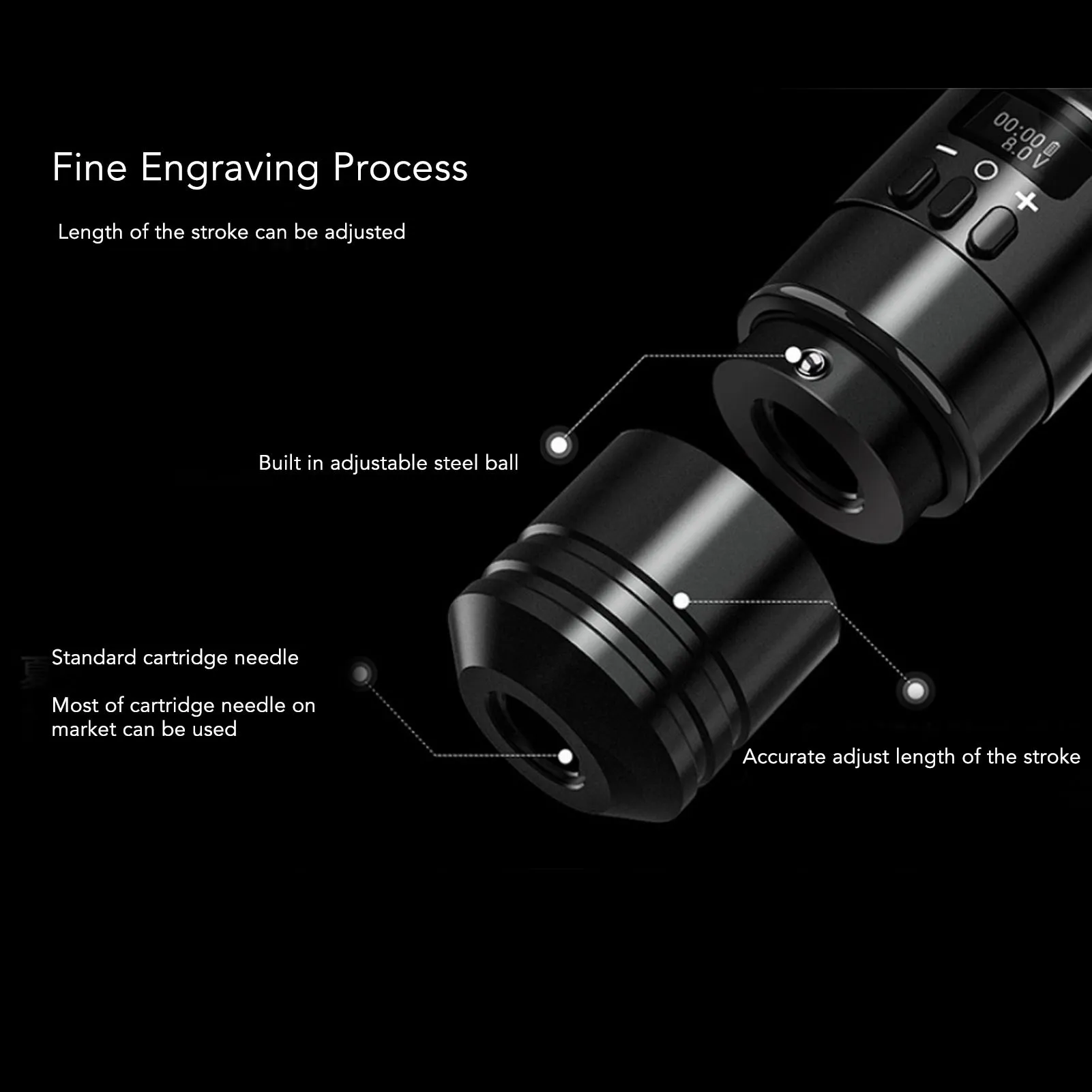 Tattoo Cartridge Grips Wireless Tattoo Power Supply 1600mAh Tattoo Battery Grip Interface For Tattoo Motor Machine - Image 4