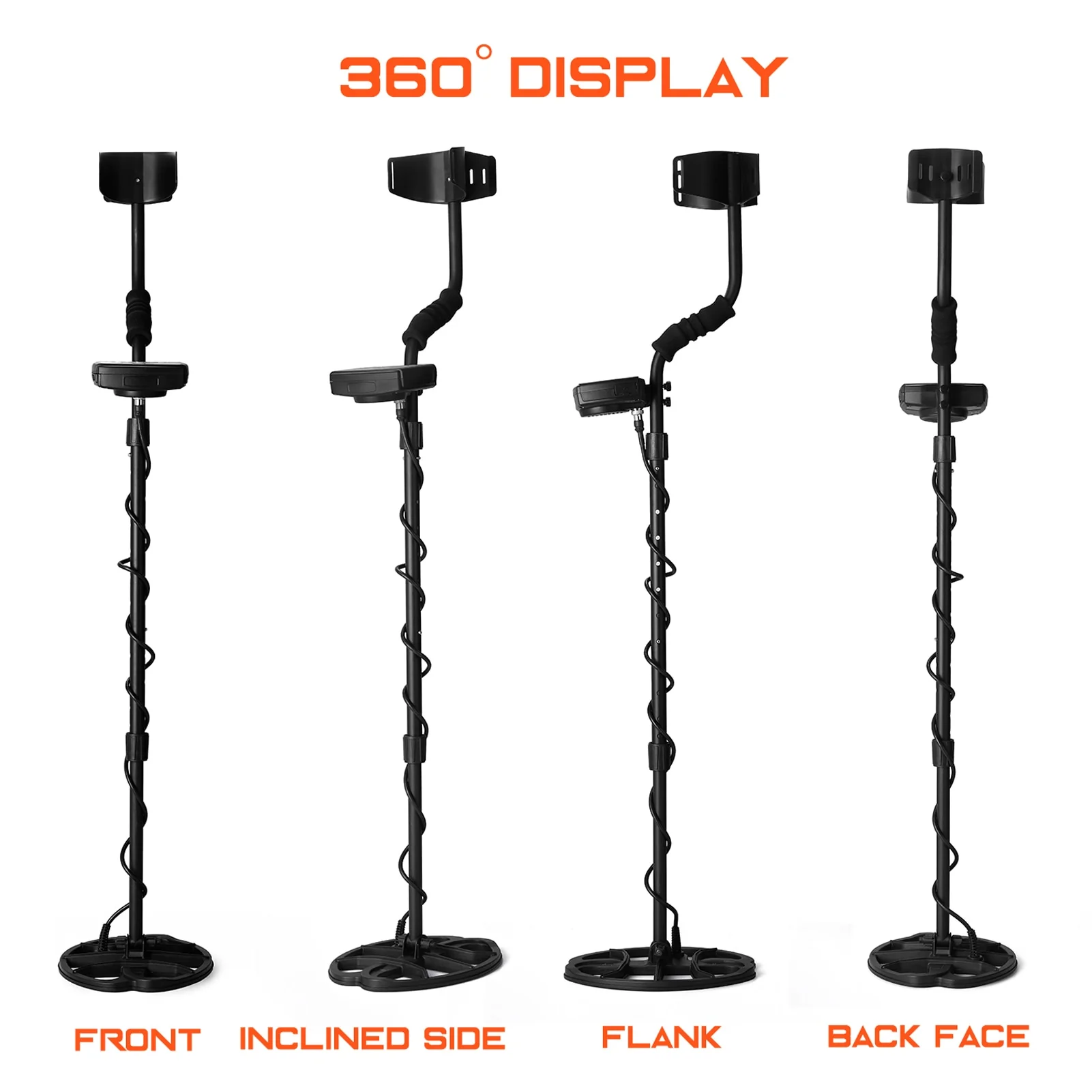 TC-800 11 Inch Metal Detector Underground Professional Depth Search Finder Gold Detector Treasure Hunter Detecting Pinpointer - Image 4
