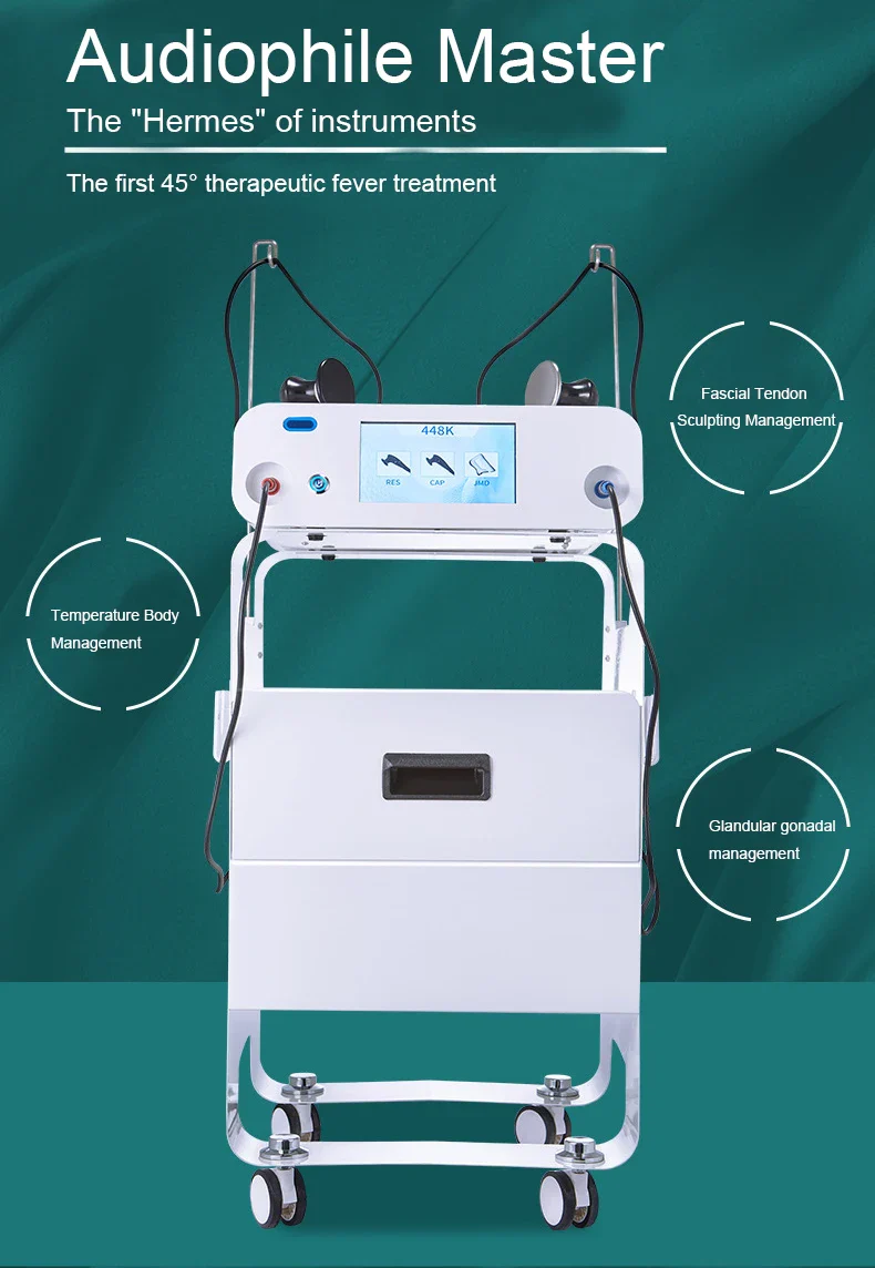 Tecar Cet Ret 448k Diathermy Therapy Wrinkle Removal Face Lift Rf Skin Tightening Massage Weight Lose Apparaat Elektrisch - Image 4