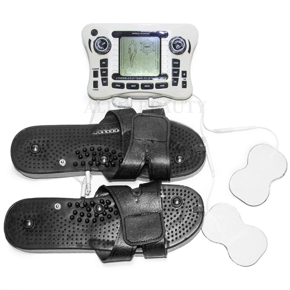 TENS UNIT 2 channel output TENS EMS pain relief Electrical nerve muscle stimulator Physiotherapy Digital therapy massager CE - Image 2