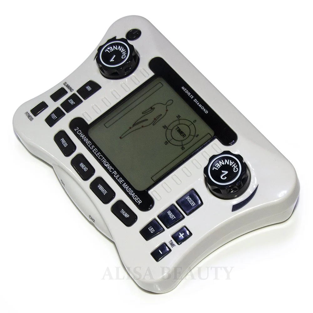 TENS UNIT 2 channel output TENS EMS pain relief Electrical nerve muscle stimulator Physiotherapy Digital therapy massager CE - Image 5