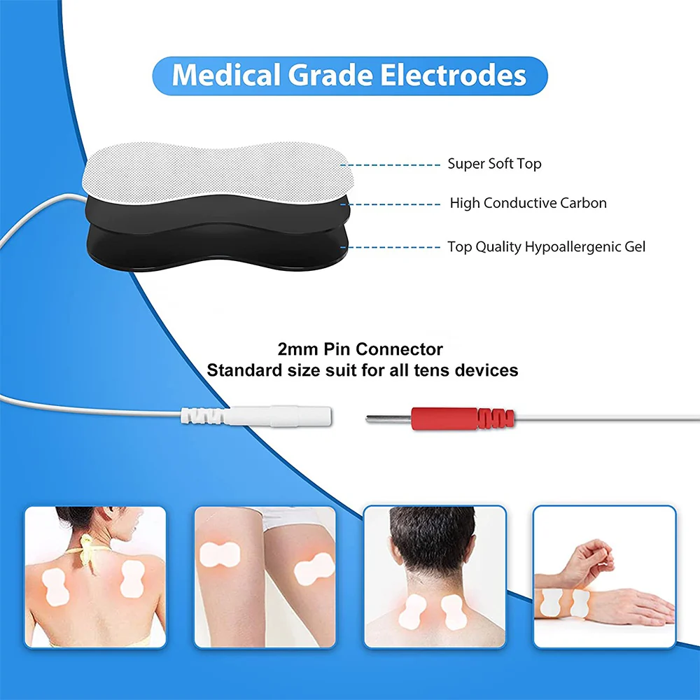 Tens Unit 25 Modes 50 Intensity Electric Stimulation Massager Muscle EMS Therapy Body Pain Relief Tool Health Care Machine - Image 3