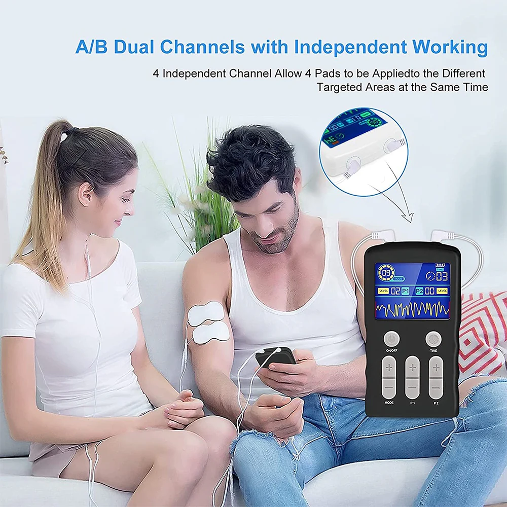 Tens Unit 25 Modes 50 Intensity Electric Stimulation Massager Muscle EMS Therapy Body Pain Relief Tool Health Care Machine - Image 4