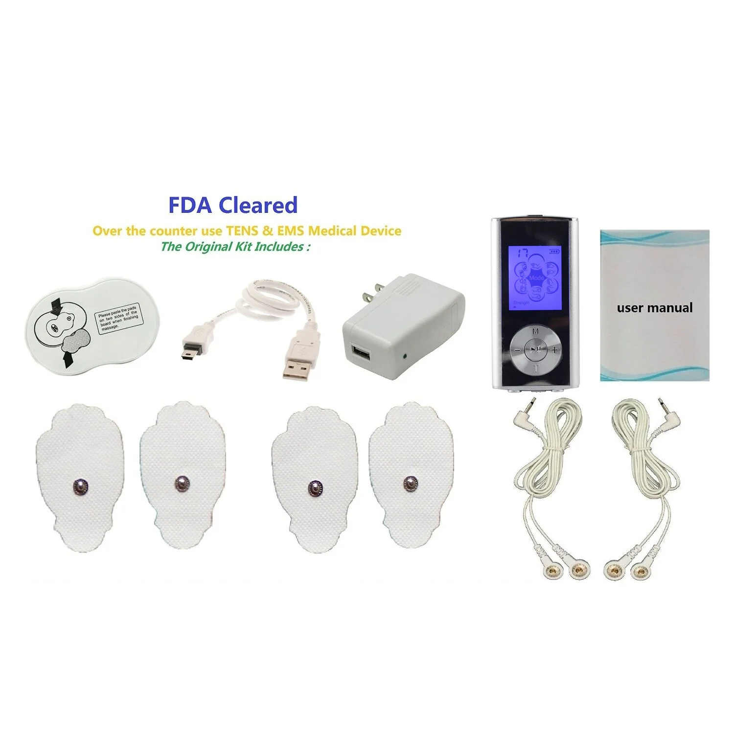 TENS Unit 6 Modes Best Back Neck Stress Neck Sciatic Pain Relief,Full Body Palm Plus Digital Pulse Impulse Mini Micro Massager - Image 6