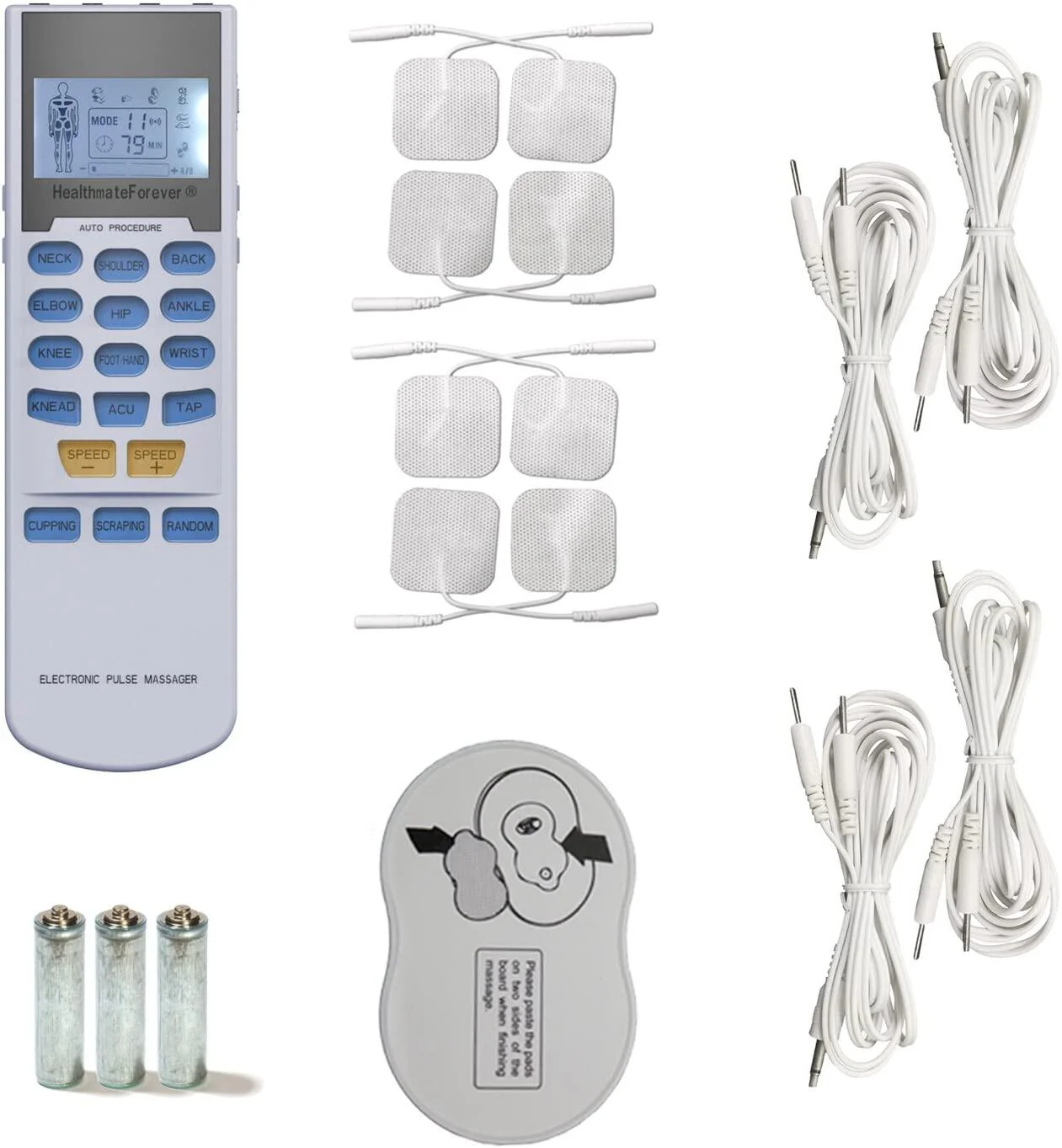 YK15AB TENS unit EMS Muscle Stimulator 4 outputs 15 modes Handheld Electrotherapy device Electronic Pulse Massager for Electrotherapy Pain Management Pain Relief Therapy - Image 2