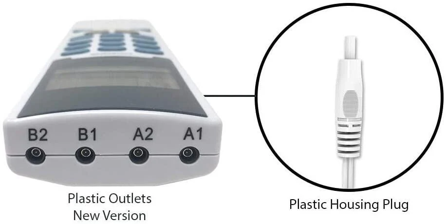 YK15AB TENS unit EMS Muscle Stimulator 4 outputs 15 modes Handheld Electrotherapy device Electronic Pulse Massager for Electrotherapy Pain Management Pain Relief Therapy - Image 4
