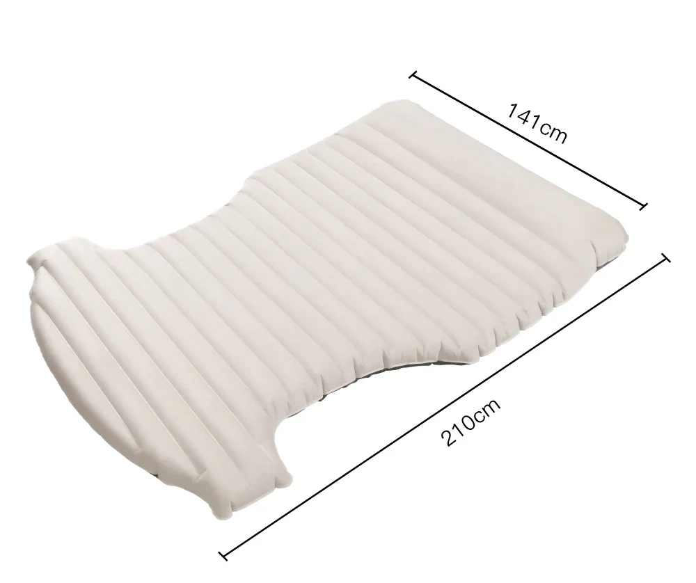 Tesla Model Y PVC 2017-2023 Inflatable Air Mattress Outdoor Camping Inflatable Special Suede Fabric Car Travel Bed - Image 7