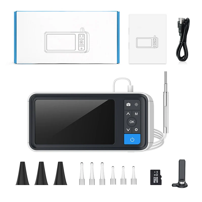 TESLONG MS450 3.9mm USB Otoscope with 4.5  Inch Display Ear Inspection Camera Ear Scope with 6 LEDs 1.0MP HD Ear Endoscope With 2500AMH - Image 3