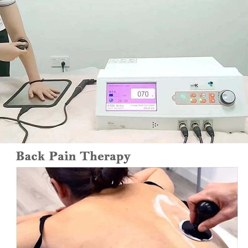 Thermal System CET RET Smart Diathermy Machine Indiba Tecar Physiotherapy 448khz ER45 Body Shaping - Image 3