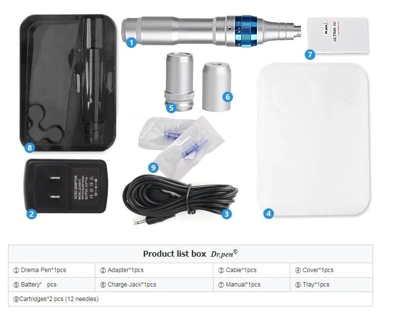 Ultima Derma Pen A6 Auto Micro Needle Wireless and Wired Dr.Pen A6  Electric Micro Rolling Derma Stamp Therapy - Image 8