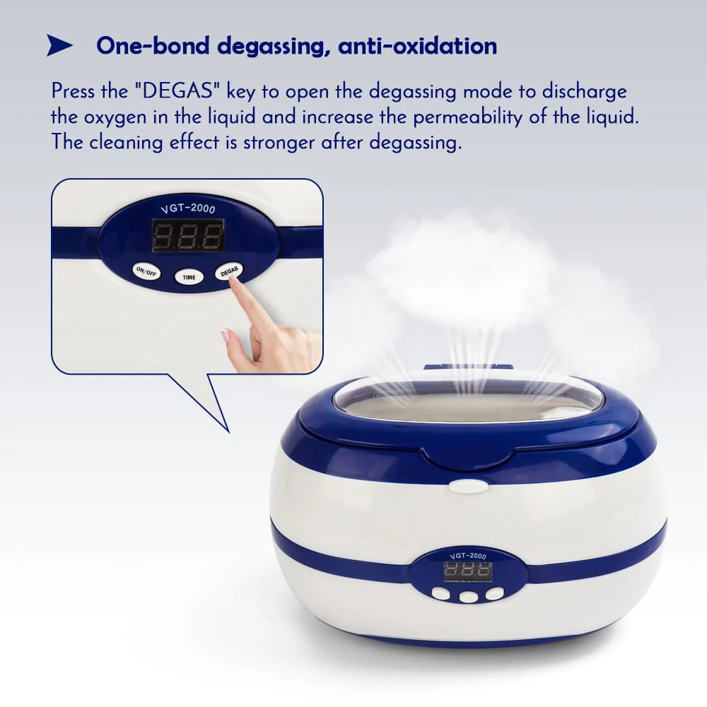 Ultrasonic Sterilizer for Manicure Tools Professional Nail Manicure Tools Washing Equipment For Jewelry Watch Ring Glasses - Image 6