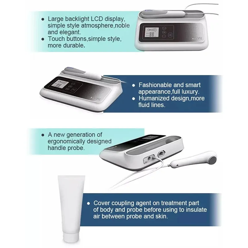 Ultrasonic Therapy Machine for Pain Relief Muscle Joints Massage No Drug Ultrasound 1MHz Physiotherapy Device LCD Screen Display - Image 3