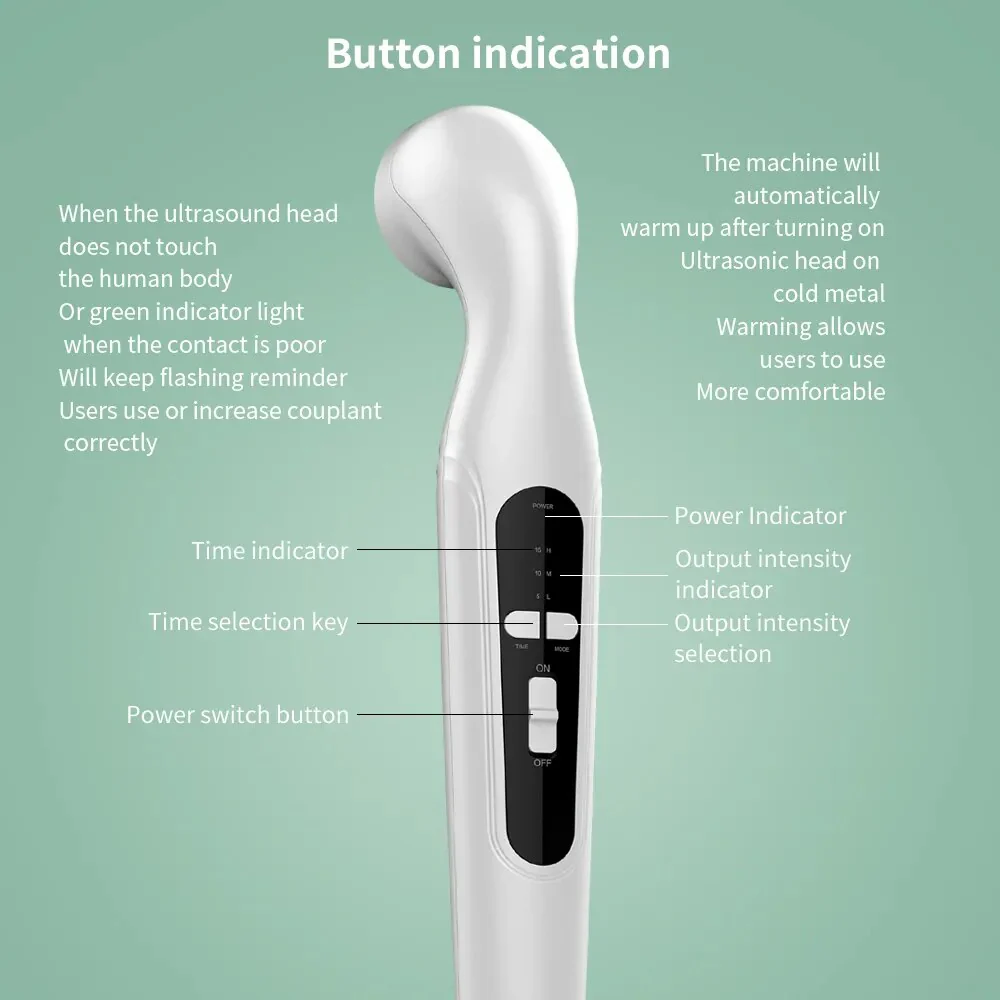 Ultrasound Physiotherapy Device Arthritis Physical Therapy Waist Arm Body Pain Relief Muscle Stimulator Massager Machine - Image 4