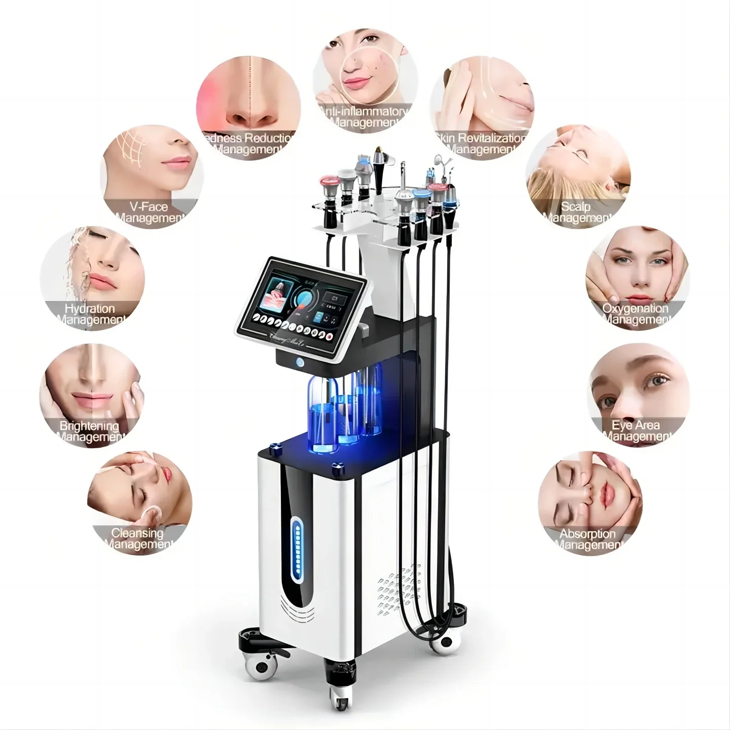 Upgrade 11 In 1 Oxygen Hydra Water Peeling Diamond Dermabrasion Facial Lifting Pore Cleaning Hydrodermabrasion Beauty Machine - Image 4