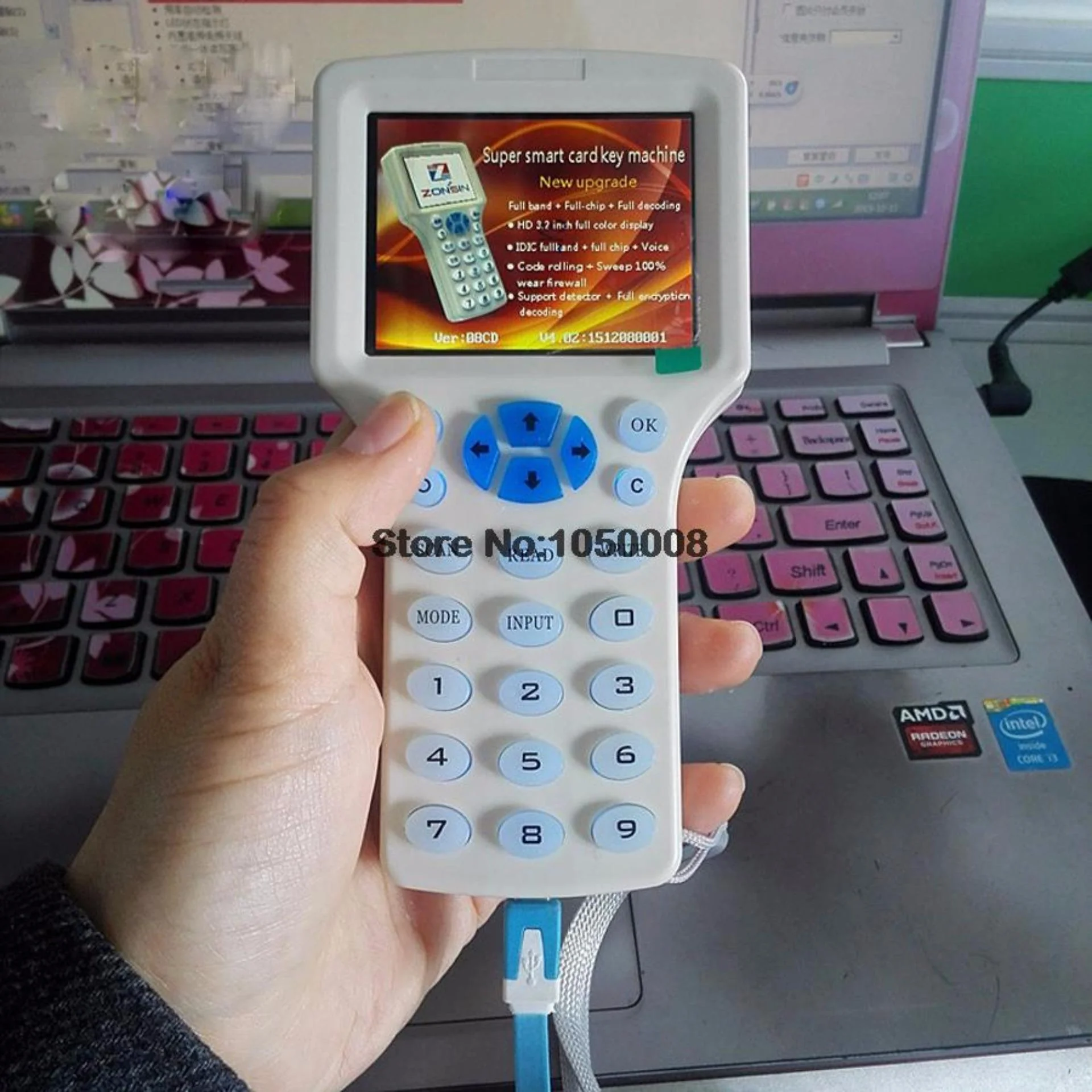 USB smart english system NFC Reader Writer 125 KHz -13.56 MHz IC/ID Card RFID Copier for uid tag Duplicator T5577 - Image 2