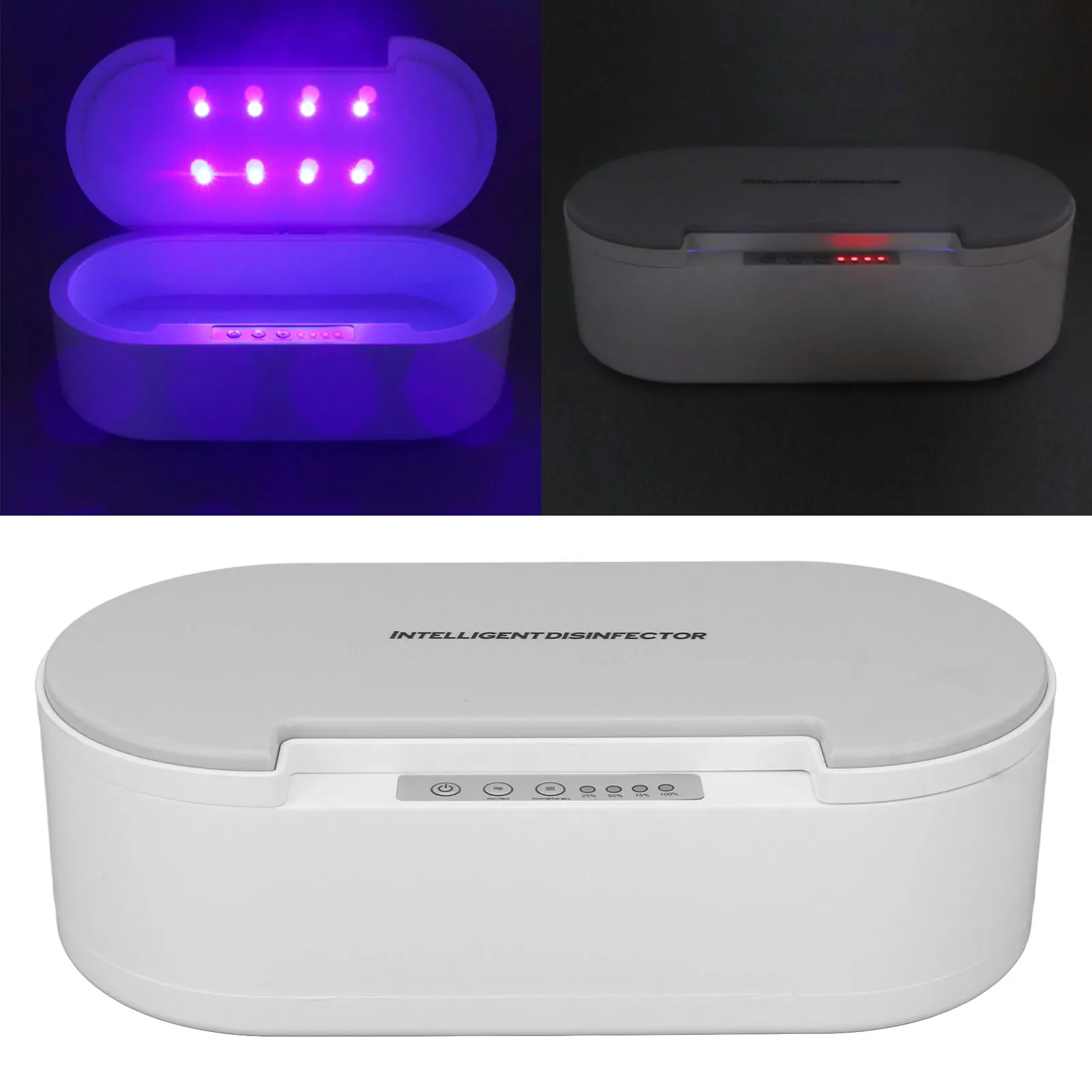 UV Cleaning Box 360 Degree Fast Clean Voice Broadcast Aromatherapy Automatic Ultraviolet Box for Nail Art Tools Disinfectio box