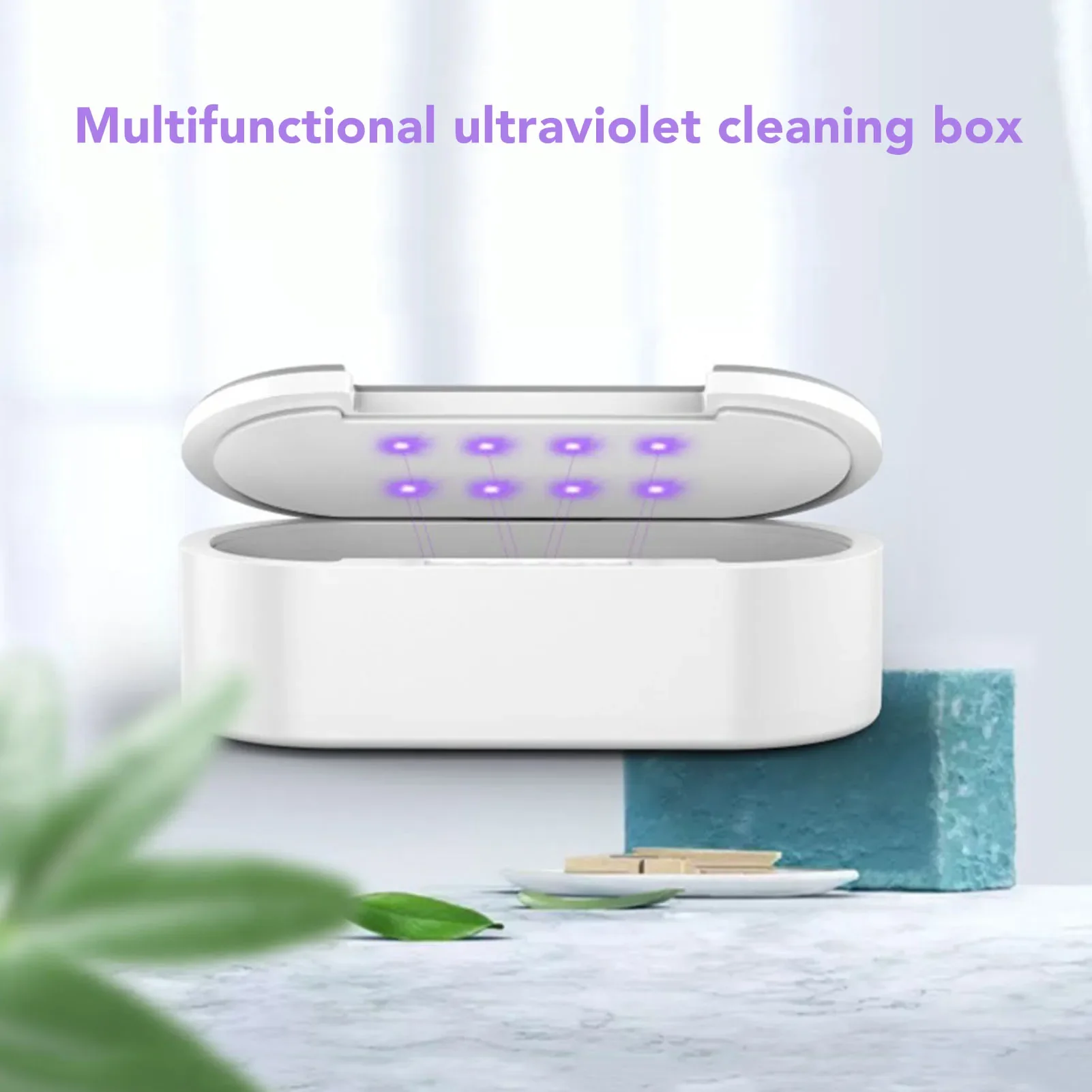 UV Cleaning Box 360 Degree Fast Clean Voice Broadcast Aromatherapy Automatic Ultraviolet Box for Nail Art Tools Disinfectio box - Image 4