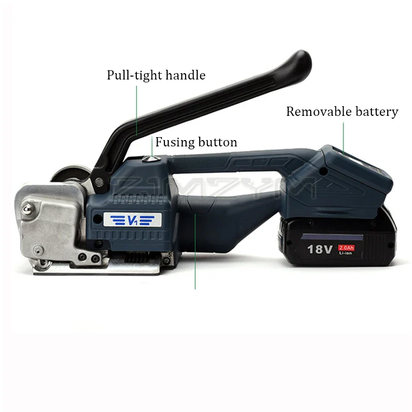 V1 Electric Strapping Machine 13-16mm PP PET Strap Packing Machine Tension 3500N Digital Display Portable Wrapping Tool - Image 5
