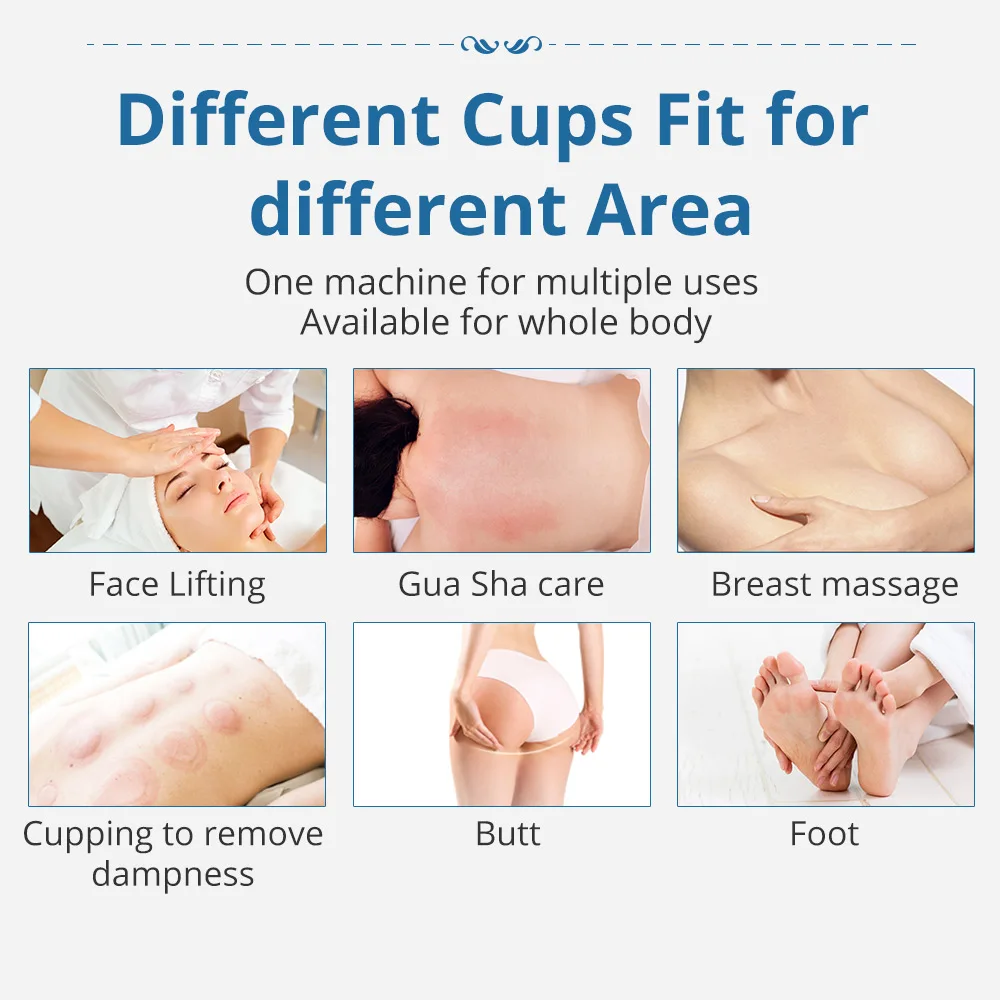 Vacuum Therapy Machine Breast Enlargement Butt Lift Tighten Lymph Detox Face Lifting Body Shaping Massage Equipment - Image 4