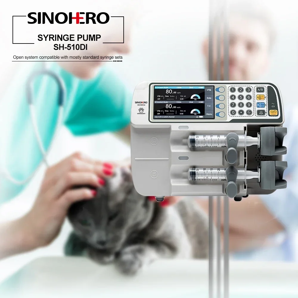 Veterinary Double Channel Lcd Display Syringe Infusion Pump Hospitals Intravenous Injection Medical Accessories - Image 6
