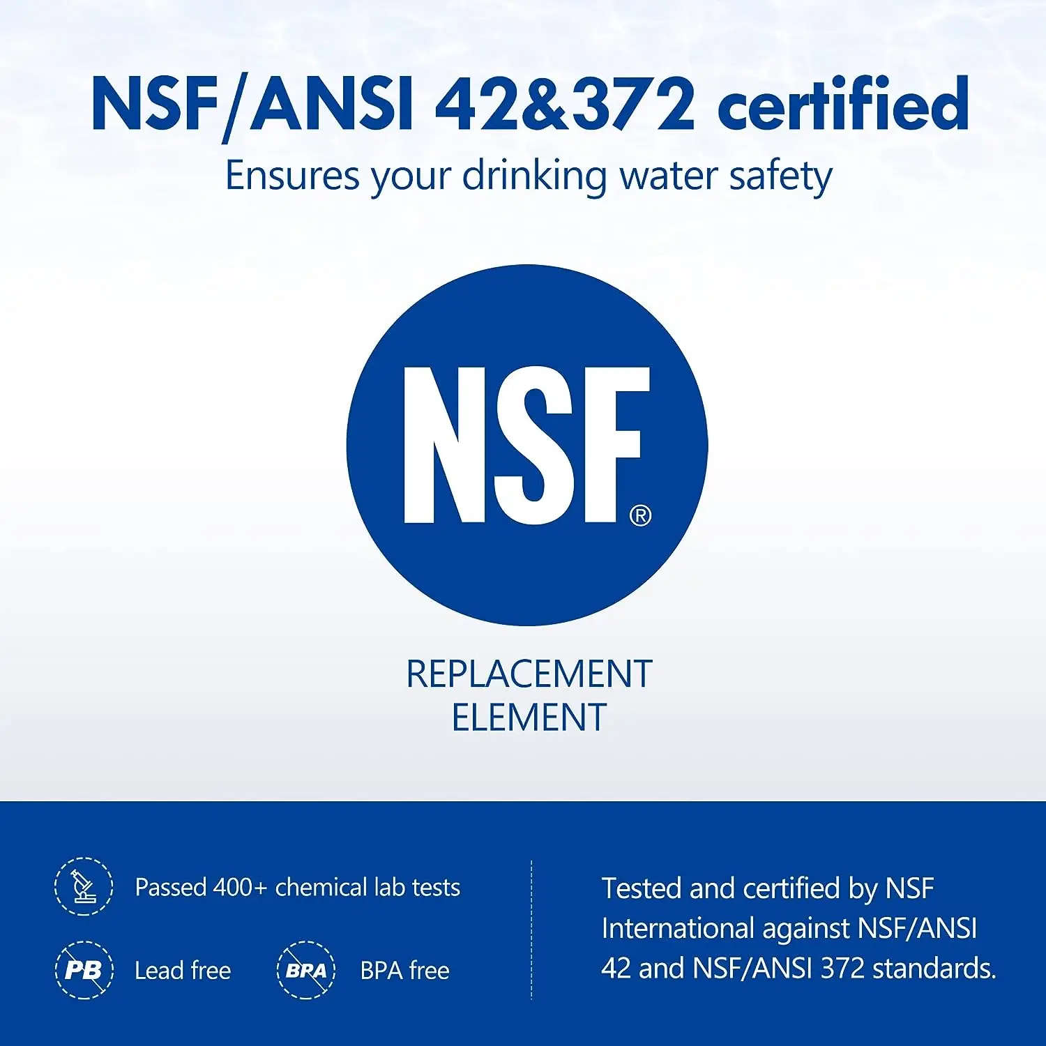 Faucet Tap Water Filter Purifier System, Reduces Lead, Chlorine & Bad Taste NSF Certified 320-Gallon Kitchen - Image 3