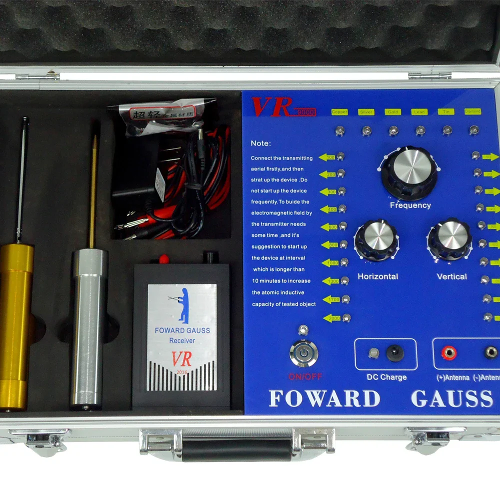 VR9000 FOWARD GAUSS Underground Metal Detector VR-9000 Long Range Gold Silver Copper Diamond Gold Diamond Finder - Image 3