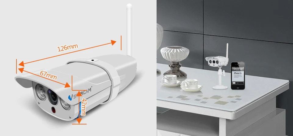VStarcam C7816WIP Waterproof IP Camera Wireless IR-Cut Memory Storage 64G TF Card wifi Webcam CCTV Outdoor IP Camera - Image 13