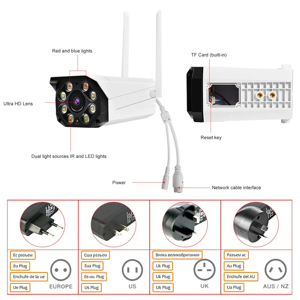 Vstarcam CS550 WIFI Bullet Camera 3MP Outdoor Waterproof Vandal-proof AI Humanoid Absent Detection Wifi Smart Home Security Cam - Image 6