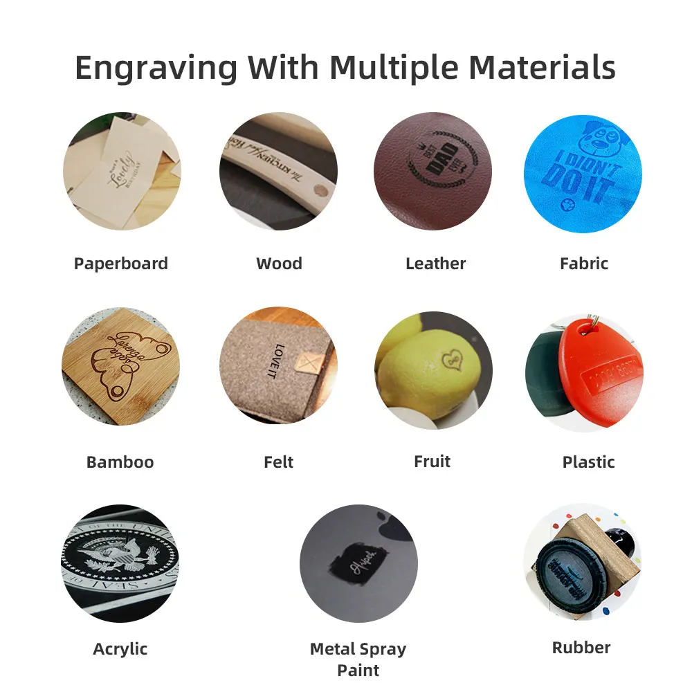 WAINLUX K6 Househould Laser Engraver Mark Printer Cutter Woodworking Machines Plastic 3000mw Bluetooth Mini Engraving Machine - Image 3