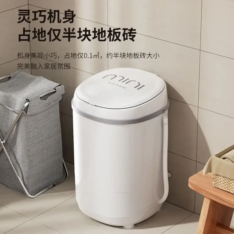 Washing Machine For Home Use Small High-Capacity Mini Semi-Automatic Dormitory Rental Room Kids Baby Children Underwear Pants - Image 6