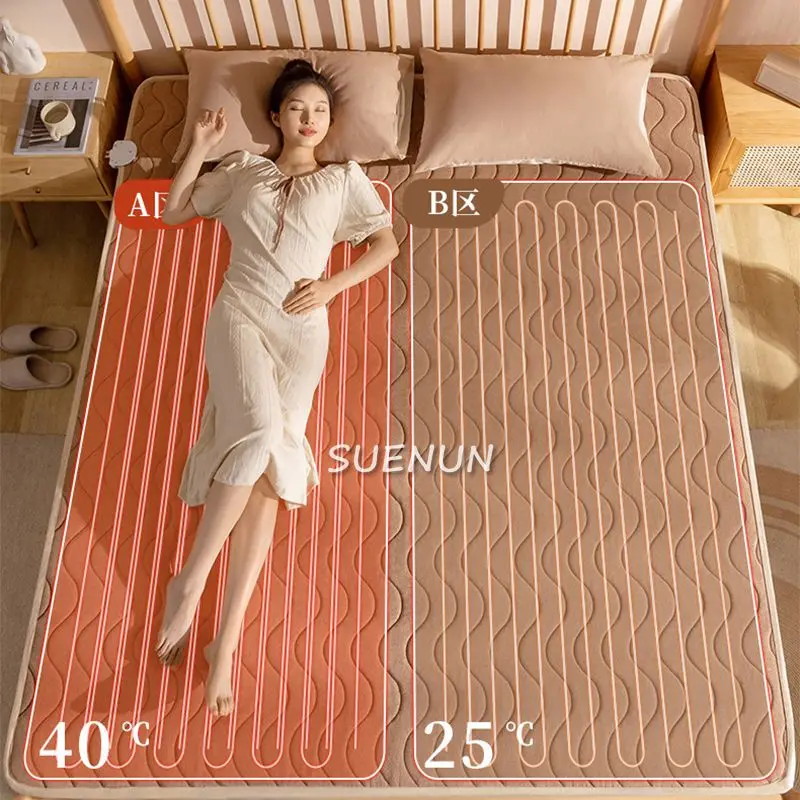 Water heating electric blanket Double person water circulation double control electric mattress Single person temperature regula - Image 6