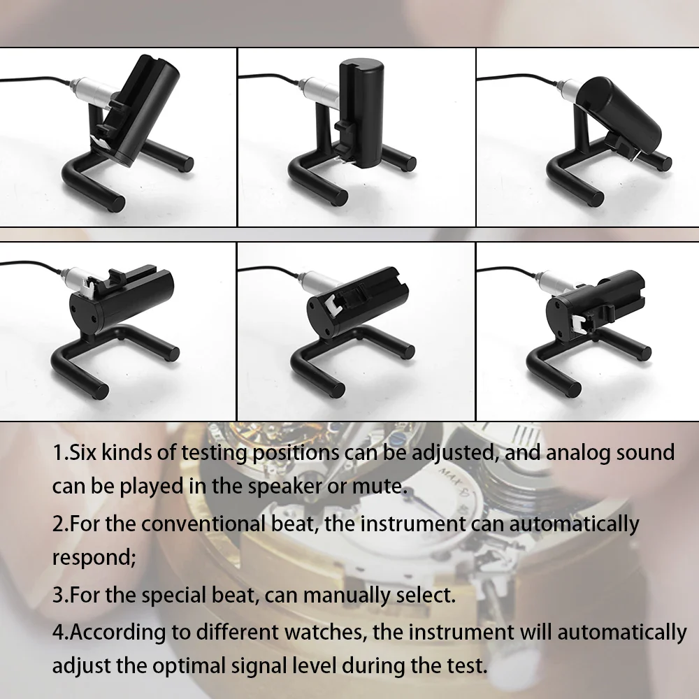 Weishi Mechanical Watch Timing Tester Machine Multifunction Timegrapher NO. 1900/NO. 1000 Auto Calibration Timer Machine - Image 5