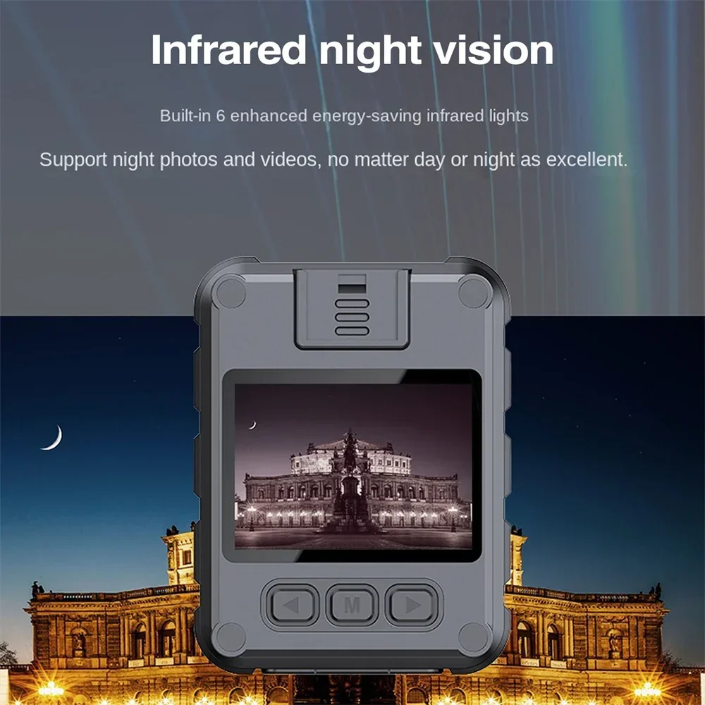 Wifi Hotspot Body Camera 2K Law Enforcement Recorder DVR IR Night Vision Wearable Cam Bike Motorcycle Waterproof Mini Camcorders - Image 6