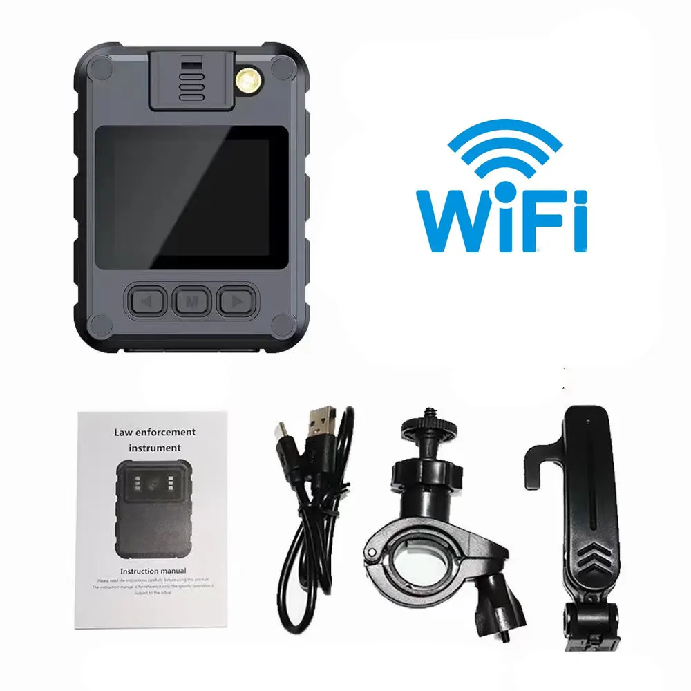 Wifi Hotspot HD 1080P Mini Camera Sports Camera Recorder Outdoor Law Enforcement Night Vision Video Recorder Police Bodycam - Image 8