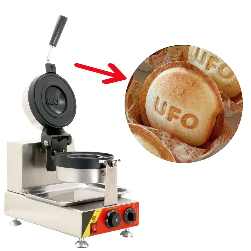 With Logo Ufo Burger Doughnut Machine Ice Cream Waffle Hamburger Bread Hot Press Machine Gelato Panini Press Brioche UFO Burge