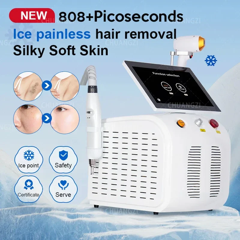 Women Picosecond Laser Hair Removal Device 2 in 1 Picosecond Laser Tattoo Removal and Hair Removal Switching Machine Diode Laser - Image 4