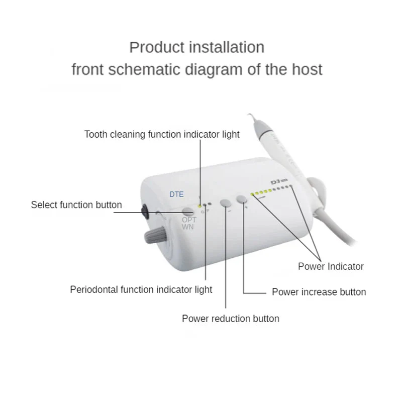 Woodpecker DTE D3 Dental Ultrasonic Scaler Scaling Machine Removal Of Calculus Stains And Tartar Tooth To Remove - Image 6