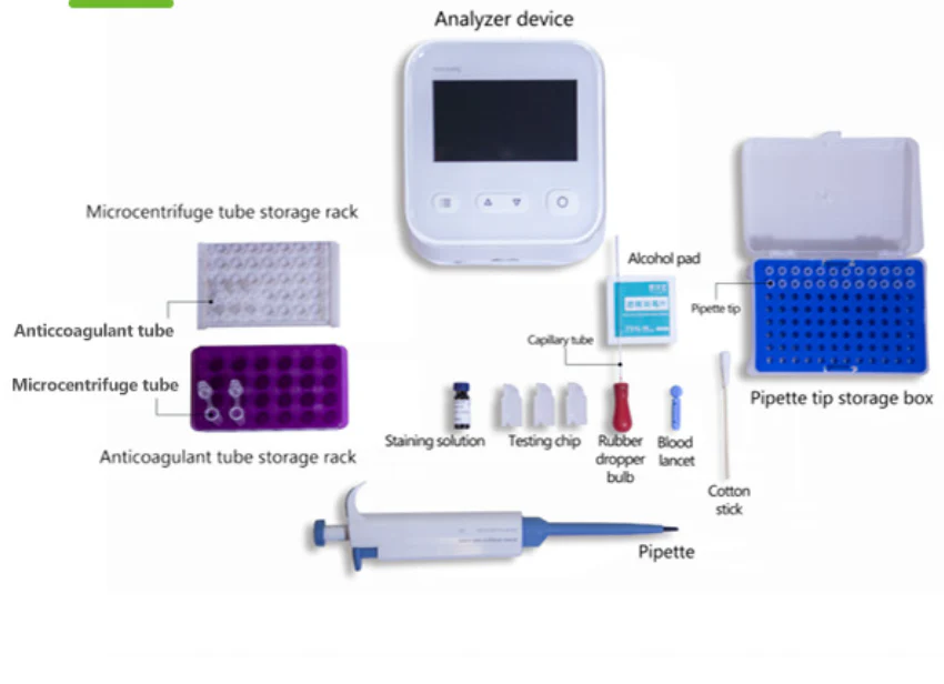 YISY-B2001 Portable POCT Dry 5 Part Diff WBC White Blood Cell Analyzer With LCD Screen - Image 5