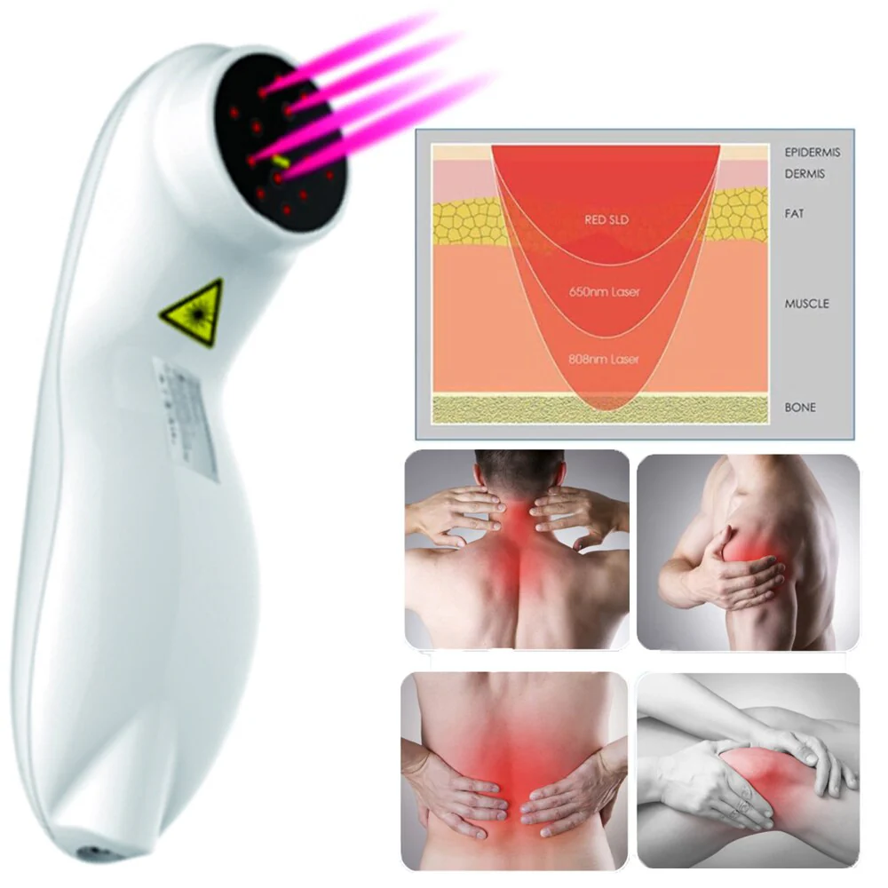 YJT-P LLLT Cold Laser Pain Laser Physical Therapy Device Portable Apparatus Like B Cure for Joint Neck Knee Back Shoulder - Image 3